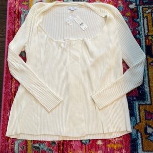 NWT NY&Co Cream Cardigan Sweater L